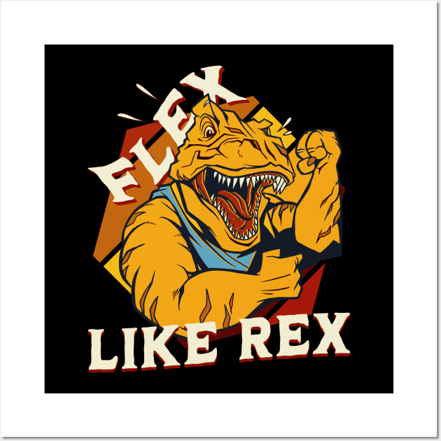 Flex like rex Wall Art by Emmi Fox Designs